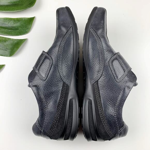 Ecco Comfort Shoes Black Leather Adjustable Strap Women's 39 US 8 8.5 - Picture 8 of 12